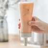 Garrafa Squeeze à Prova de Vazamento e Poeira para Manter Molho de Salada de Tomate, Creme, Molho de Ostra, Condimento Squeeze, Garrafa de Condimento para Exterior