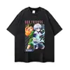 Venta Directa de Fábrica Sudadera con Capucha Lavada Vintage Estampado de Anime Japonés Holgada Oversize Tendencia Urbana Marca Sudadera con Capucha