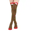 Ventas Nacionales Transfronterizas Calcetines Rayados de Santa Claus Muñeca de Tubo Alto Hasta la Rodilla Estilo Japonés Lindos Calcetines de Cosplay para Vacaciones