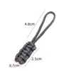 Bolsa de Cordón Nudo Plano Trenzado con Tirador de Cremallera Desmontable, Tejido a Mano con Cuerda de 2 mm