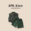Conjunto de Colete Infantil 2026 Novo Verão Roupa Sem Manga para Bebê Roupa Infantil Conjunto Casual de Duas Peças para Crianças Pequenas e Médias Meninos