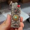 Genuine goods gás isqueiro dos homens criativo handmade alívio J5 pauzinhos tampa Shell Factory atacado movimento substituível de metal