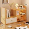 Estantería de escritorio, Estante de almacenamiento de esquina para escritorio, Organizador de escritorio de oficina, Estantería de múltiples niveles para escritorio de dormitorio, Estante escalonado para estación de trabajo