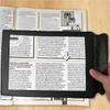 Lupa Portátil Marco Negro Superficie Suave A4 Lectura para Personas Mayores Portátil PVC Plana Página Completa Lupa Fresnel 3 Veces