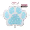 Globo Nuevo Cachorro de Amazon Perro de Dibujos Animados Huella de Perro Película de Aluminio Pata de Perro Hueso de Perro Tema de Mascota Linda Globo para Fiesta