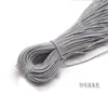 Cuerda Elástica Redonda de Alta Elasticidad de Colores 0.8-3 mm para Hacer Joyería, Cuerda Elástica con Núcleo, Banda Elástica de Goma de Látex al por Mayor