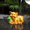 Adornos Premium para Mascotas de Té Pueden Criar Cerdos de Col, Mesas de Té, Bandejas de Té, Creativos y Lindos, Cerditos de la Suerte Sosteniendo Col, Juguetes de Té para Ceremonia de Té