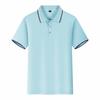 Nueva camisa polo de manga corta con solapa de alta gama, ropa de trabajo con logotipo bordado, camisa publicitaria personalizada, camiseta de equipo, camiseta cultural