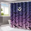 Cortina de Chuveiro Halloween Fantasma Abóbora Amazon Casa Impermeável e à Prova de Mofo Cortina de Chuveiro Divisória de Banheiro Cortina de Chuveiro