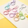 Color macarrón hebilla de puerta anillo de resorte llavero accesorios adornos hechos a mano Pindu colgante colgante anillo conector abierto de colores