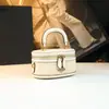 Bolso Caja de Bloques de Color Nuevo 2026, Bolso Cruzado de Hombro Único con Estampado Retro de Nicho, Bolso de Mano Cilíndrico, Bolso Versátil de Moda