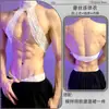 Camisola Lobe Pure Desire para Homens, Renda com Gola Halter Design Branco, Top Sexy para Roupa Externa, Atacado