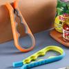 Abrelatas multifuncional cuatro en uno para cocina, hogar, abridor de botellas antideslizante, fácil de abrir, artefacto que ahorra trabajo.