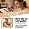 Bestseller transfronterizo DOWMOO Fondo Blanco Kit de Pintura de Diamantes Navideña de Perlas para Bricolaje Decoración Navideña para Parejas