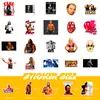 50 Pegatinas de Lucha Libre de la WWE Pegatinas Transfronterizas Espectáculo de Lucha Libre Profesional Estadounidense Figuras Deportivas Pegatinas