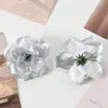 Cabezas de Flores de Rosa Artificiales, Rosas Falsas de Cinco Pétalos, Decoraciones de Pared con Flores de Seda, Accesorios de Decoración de Cabezas de Flor para DIY de Cajas de Regalo, Pinzas para el Cabello