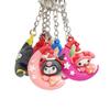 Llavero con colgante de Sanrio de dibujos animados, bonito llavero de coche Kulomi Merlot, muñeco Gashapon, caja ciega, muñeco
