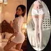 Lingerie Puramente Sedutora, Conjunto Sexy de Renda, Pijama Quente Provocante para Casal, Justo no Quadril, Roupa de Dormir que Não Tira, Dropshipping