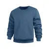 Comercio Exterior Transfronterizo Sudadera de Primavera y Otoño Amazon Color Sólido Manga Larga Cuello Redondo Superior para Jóvenes y de Mediana Edad Holgado Casual Camiseta Básica Moderna