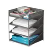 Estante para Archivos Organizador de Escritorio de Oficina Multicapa Clasificación y Organización de Papel A4 Caja de Archivos Almacenamiento Artículo Popular Transfronterizo