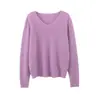 Serie DopaminaTejido Pesado Cepillado ~ Suéter de Punto de Seda y Cachemira Suave y Cómodo para Mujer, Jersey de Otoño e Invierno