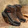 Zapatos de exterior para hombre de gran tamaño transfronterizos, zapatos de senderismo transpirables de caña alta, zapatos duraderos y antideslizantes para viajes y deportes, cálidos