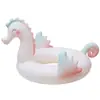 Boia Inflável com Protetor Solar, Boia de Assento de Cisne para Bebê, Boia de Assento Infantil Antiviro, Boia Flutuante Espessada com Assento entre as Pernas