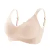 Ropa Interior de Comercio Exterior Europea y Americana, Sujetador sin Aros, Camisola Sexy, Espalda Hermosa, Cuello en V, Push-Up, Atrevido, Alta Elasticidad, Talla Grande, Espalda Descubierta