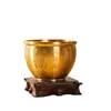 Olla de Arroz de Latón Olla de Cien Bendiciones de Cobre Puro Latón Real Atrae Riqueza y Tesoros Olla Tesoro Olla de Cobre Adorno Creativo de Mesa para Sala de Estar