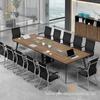 Mesa de Conferência Minimalista Moderna Mesa de Escritório Mesa de Treinamento Mesa de Negociação Mesa de Recepção e Cadeiras Mesa Longa