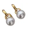 Pendientes Retro de Perlas Franceses para Mujer, Lujo Ligero, Pendientes de Gama Alta, Temperamento de Nicho, Pendientes Únicos, Pendientes de Gama Alta