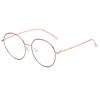 2025 Nuevos Gafas de Marco de Metal con Espejo Plano Anti-Luz Azul Moda para Hombre y Mujer Gafas Planas al por Mayor 9551