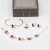 Cdd Borboleta Conjunto de Cinco Peças Novo Estilo Madrepérola Europeu e Americano Joias Transfronteiriças Aliexpress Pulseira Joias de Comércio Exterior Fábrica de Origem