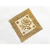 Porta-copos Impermeável Isolante Térmico de PVC Jogo Americano KTV Estampagem a Quente Porta-copos Dourado Jogo Americano Ocidental Bandeja Base para Tigela Base para Vaso Cinzeiro