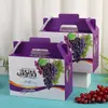 Caixa de Embalagem Portátil para Uvas Caixa de Presente para Uvas Colorida Impressa Espessa Caixa Vazia Caixa de Presente de Uva Companheira de Alta Qualidade Venda por Atacado