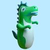 Dinossauro de Balanço Inflável Gigante 90cm Crianças Brinquedo Inflável de PVC Brinquedo de Barraca de Dinossauro Empurrar no Chão Presente