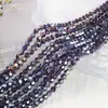 Cristal Color Ab Diamante Rombos Cuentas de Vidrio Hecho a Mano DIY Joyería Material para Ensartar Cuentas de Dos Puntas Accesorios para Ropa