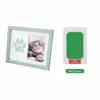 Marco de Fotos con Soporte para Memorial de Mascotas Transfronterizo para Huellas de Patas de Perro y Gato Regalo DIY Almohadilla de Tinta No Lavable Marco de Fotos para Huellas de Manos