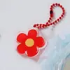 Etiqueta Fofa Estilo Ins Coreano com Corrente de Contas Desenho Animado Acrílico Pingente para Diário Chaveiro Coração de Menina