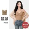 Top Camisola de Encaje para Mujer con Copas Acolchadas Integradas, No Necesita Sujetador, Copas Fijas, Se Puede Usar como Ropa Interior o Exterior, Espalda Sexy Hermosa, Top Delgado