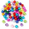 Cuentas acrílicas facetadas de color transparente, cuentas sueltas de cien núcleos, pulsera hecha a mano, collar, accesorios de joyería DIY