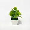 Planta artificial de césped de peonía de 5 piezas transfronteriza en maceta para escritorio de oficina, mini bonsái, maceta decorativa de escritorio