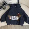 Nueva Chaqueta para Niños Estilo Primavera y Otoño Moda Coreana Moderna para Niños Cortavientos Gabardina para Niñas Chaqueta para Perros Pequeños