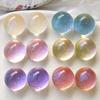 Zhen Tu Accesorios de Resina Transparentes de Colores Cielo Estrellado con Purpurina Semiredondos para Manualidades para Pendientes, Pinzas para el Cabello y Materiales para Fundas de Teléfono