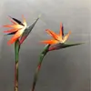 Pájaro del Paraíso de Goma Suave Flor Artificial Individual Grande de Madera de Arándano Flor Falsa de Plástico Adornos de Decoración para el Hogar Chino Fotografía de Bodas