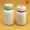 Anuncios Botella Hoja Tabletas de Calcio Coloridas Tabletas Masticables Botella Blanca de Salud Empaque de Medicamentos Botella de Plástico HDPE Botella de Medicamento Lista para Usar