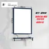 Espejo de Baño Inodoro Inodoro Espejo de Cristal Espejo Cuadrado Colgante de Pared Sin Perforaciones Colgante Horizontal Colgante Vertical Soporte de Espejo