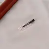 Pinza para el Cabello Sin Costuras de Cuadros Transparentes Florales con Pedrería Estilo Coreano y Japonés para Niñas, Pinza Lateral Dulce para Flequillo y Accesorios para el Cabello