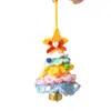Adornos de Árbol de Navidad Tejidos, Carrillones de Viento Navideños de Hilo Transfronterizos, Pequeñas Decoraciones de Ganchillo, Decoraciones Navideñas, Noel