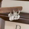 Exquisitos Pendientes de Hoja de Plata, Diseño Brillante, Pendientes de Moda y Versátiles, Lujo Accesible y Pendientes Nuevos de Gama Alta para Mujer